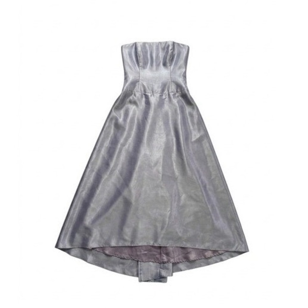 Jim Hjelm Vintage Iridescent Lavender Taffeta Strapless Gown Dress 12 Coquette
